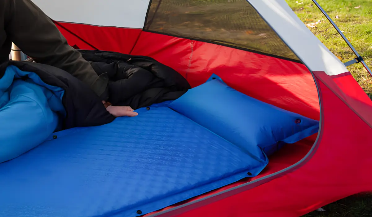 How to keep air mattress warm when Camping